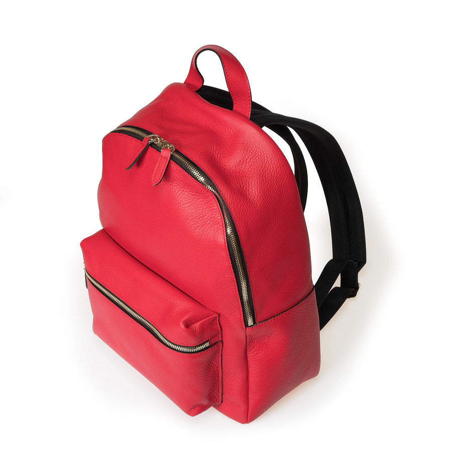 The Carmine Leather Backpack