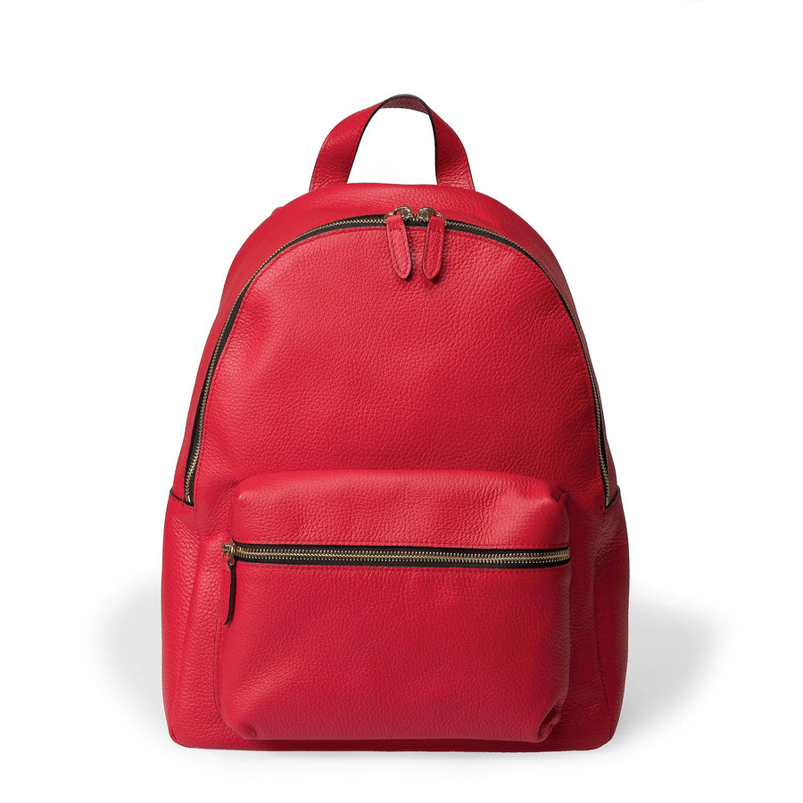 The Carmine Leather Backpack